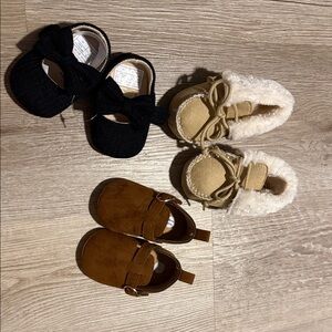 0-6 month baby shoes bundle